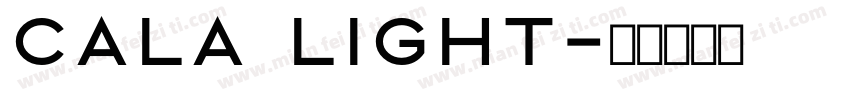 Cala Light字体转换